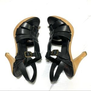 Michael Kors Black Leather Sandals US 7M